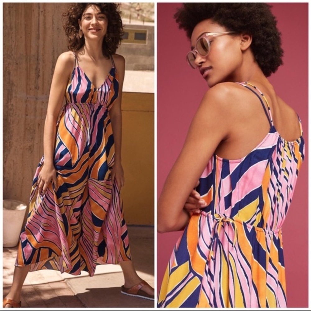 Anthro Maeve Finley wide-leg jumpsuit
